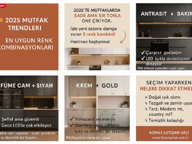 Mutfak Dolaplarında Renk Seçimi Nasıl Yapılır?